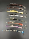 Factory direct sales of exquisite alloy 17cm PUBG battlefield 98K gun model keychain pendant and decorative item details Picture